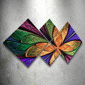 Set 4 tablouri decorative, 4MDF381550492, MDF, Imprimat UV, Multicolor