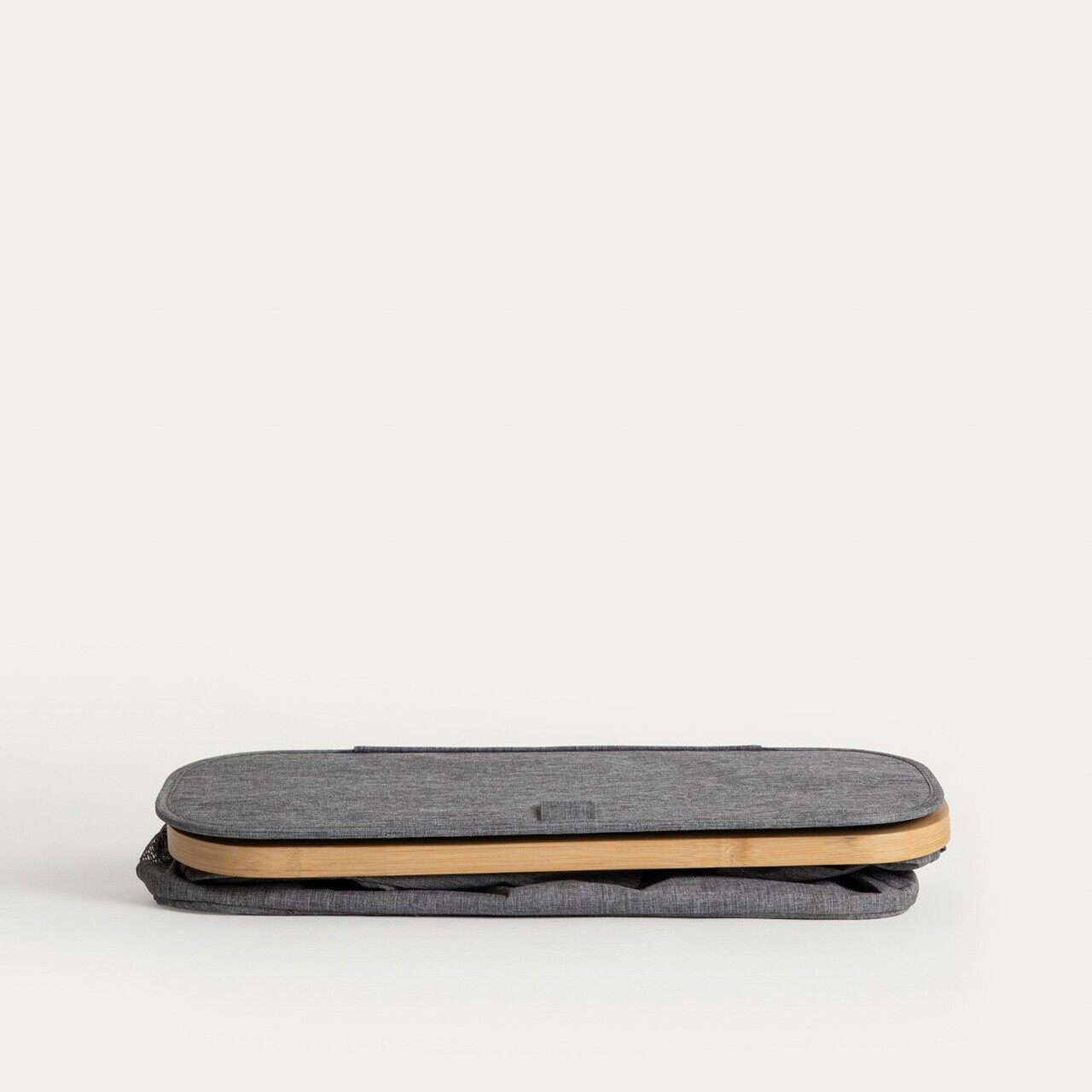 Cos de rufe Nellie, Homla, 43x17x60 cm, poliester/bambus, gri - view 4