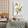 Tablou decorativ, 4570KANDINSKY034, Canvas, Lemn, Multicolor