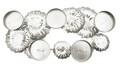 Suport pentru lumanari, Silver, Mauro Ferretti, 5 lumanari, 40x15.5 cm, fier