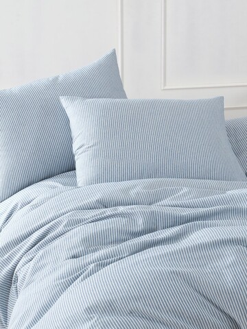 Lenjerie de pat dubla 3 piese, Lizbon - Blue, EnLora Home, 70% bumbac/30% poliester
