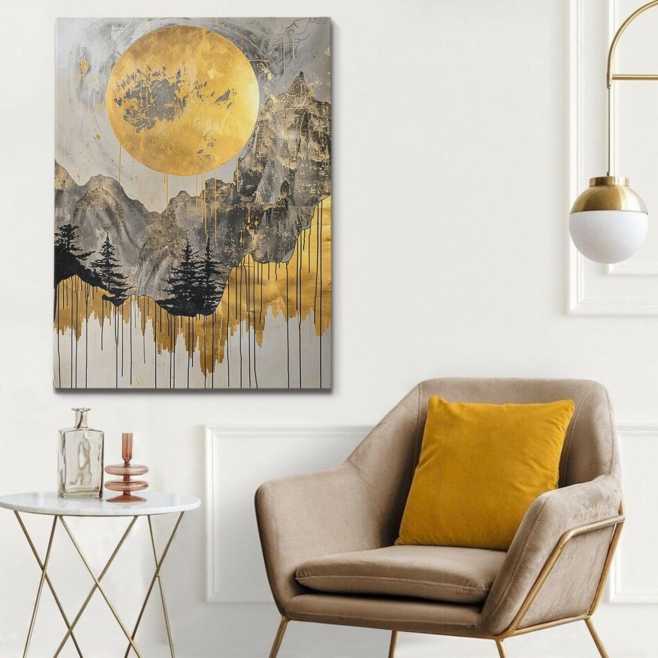 Tablou decorativ KNV10267 Cadru: 100% LEMN (grosime: 3 cm) Multicolor