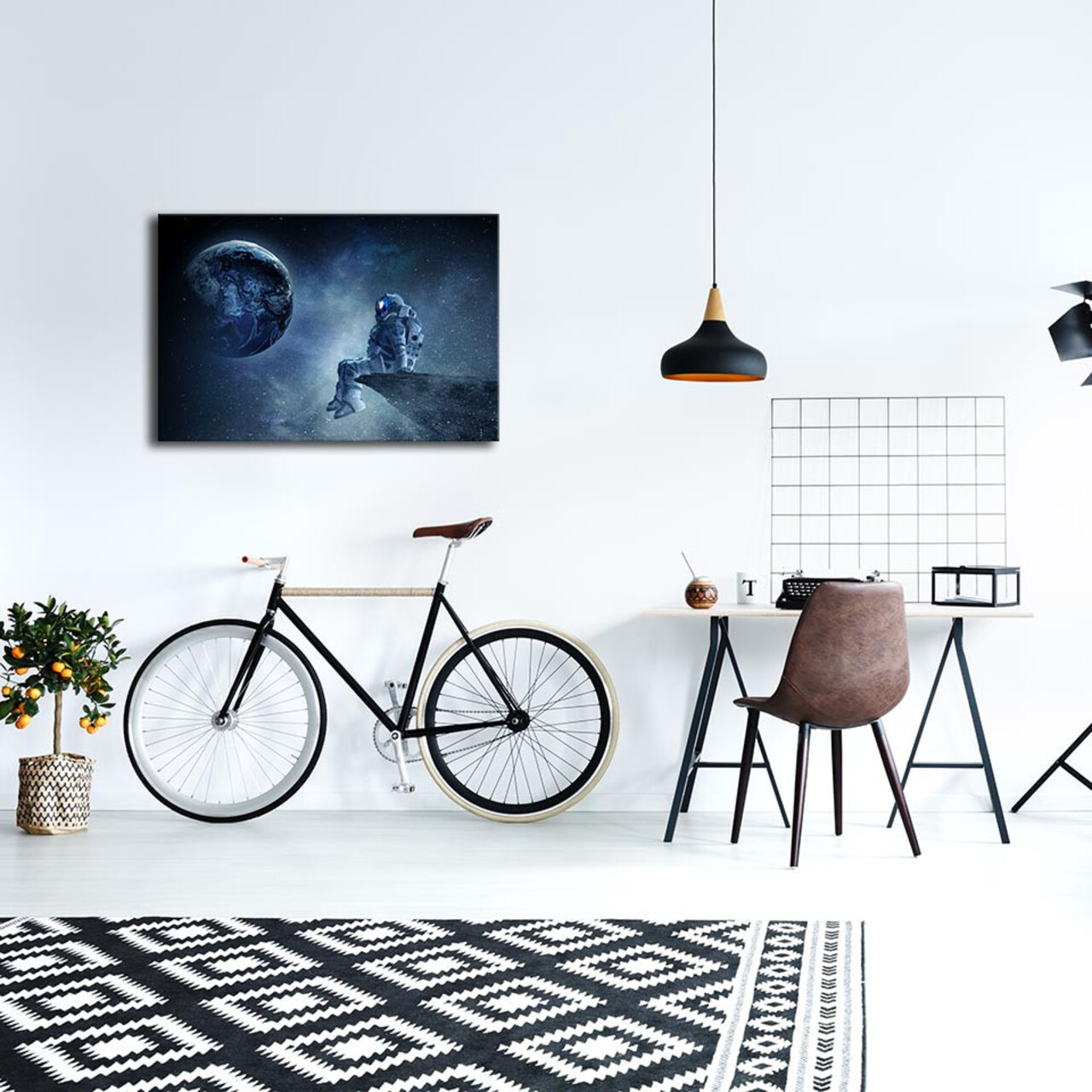 Tablou decorativ cu lumina LED, ABD-007, Dimensiune: 45 x 70 cm, Multicolor - view 2