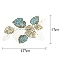 Decoratiune de perete, Horou, Metal, Dimensiune: 127 x 67 x 7 cm, Multicolor