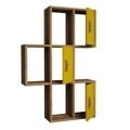 Raft pentru perete Flora, Hommy Craft, 50x20x112.6 cm, galben/maro