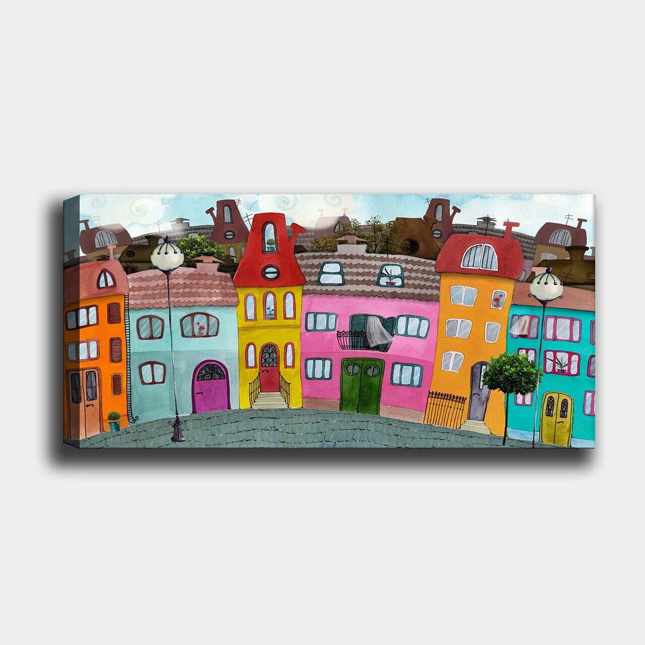 Tablou decorativ, YTY393029_50120, Canvas, Rama din lemn (grosime 3 cm), Multicolor — imaginea 2
