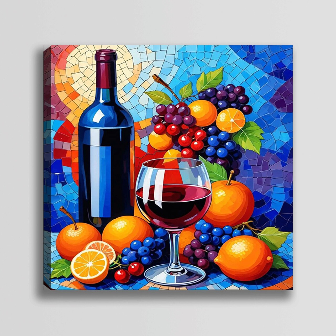 Tablou decorativ, KNV9987, Cadru: 100% LEMN (grosime: 3 cm), Multicolor - view 3