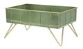 Cutie decorativa Glam, Mauro Ferretti, 28 x 18.5 x 14.5 cm, fier, verde