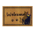 Covoraș din PVC, Confus Chat, 40x60 cm, PVC, Multicolor