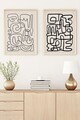 Tablou decorativ, Huhu184, Lemn masiv, Multicolor