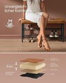 Bancheta cu pantofar Ekho, Vasagle, 100x30x50 cm, max 135 kg, otel/piele ecologica, maro