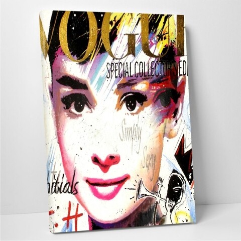 Tablou decorativ audrey, modacanvas, 50x70 cm, canvas, multicolor