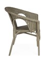 Scaun pentru gradina Alliss, Bizzotto, 58x61x74 cm, ratan/rachita, oliv