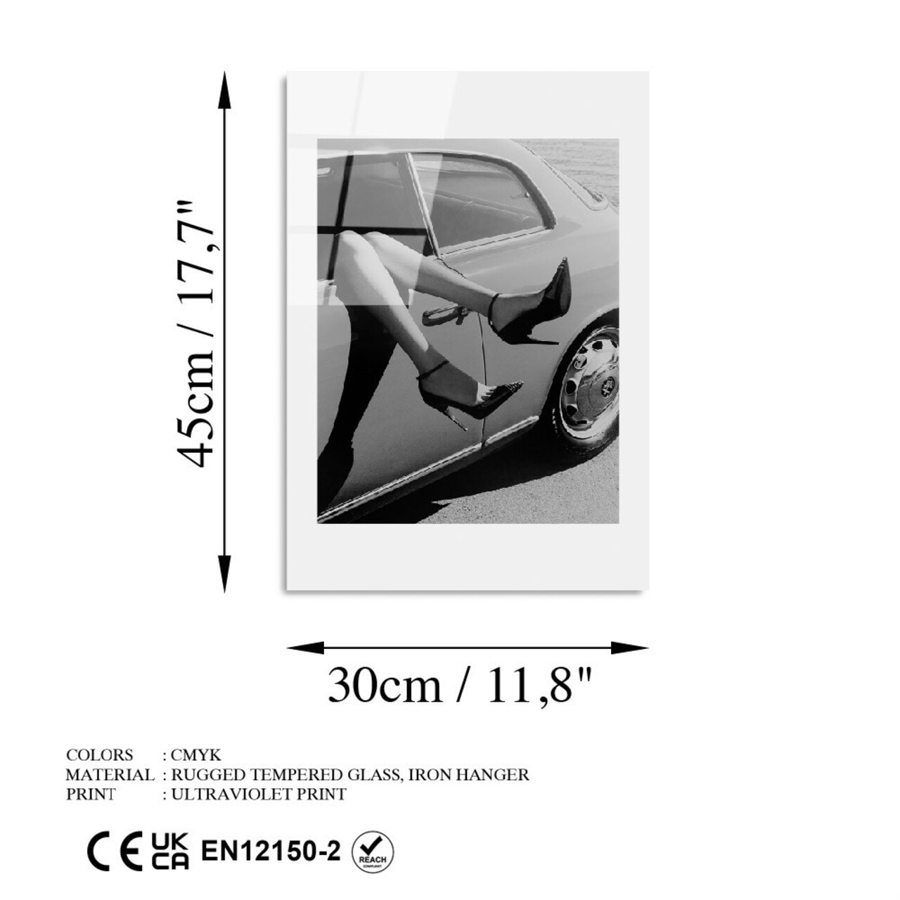 Tablou decorativ, UV-974, 30 x 45 cm, Multicolor - view 7