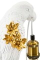 Lampa de masa Parrot, Mauro Ferretti, 1 x E27, 40W, 20x20x50.5 cm, fier/poliester, auriu/alb