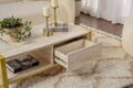 Masuta de cafea, Kalune Design, Haldizen, Travertin / Auriu