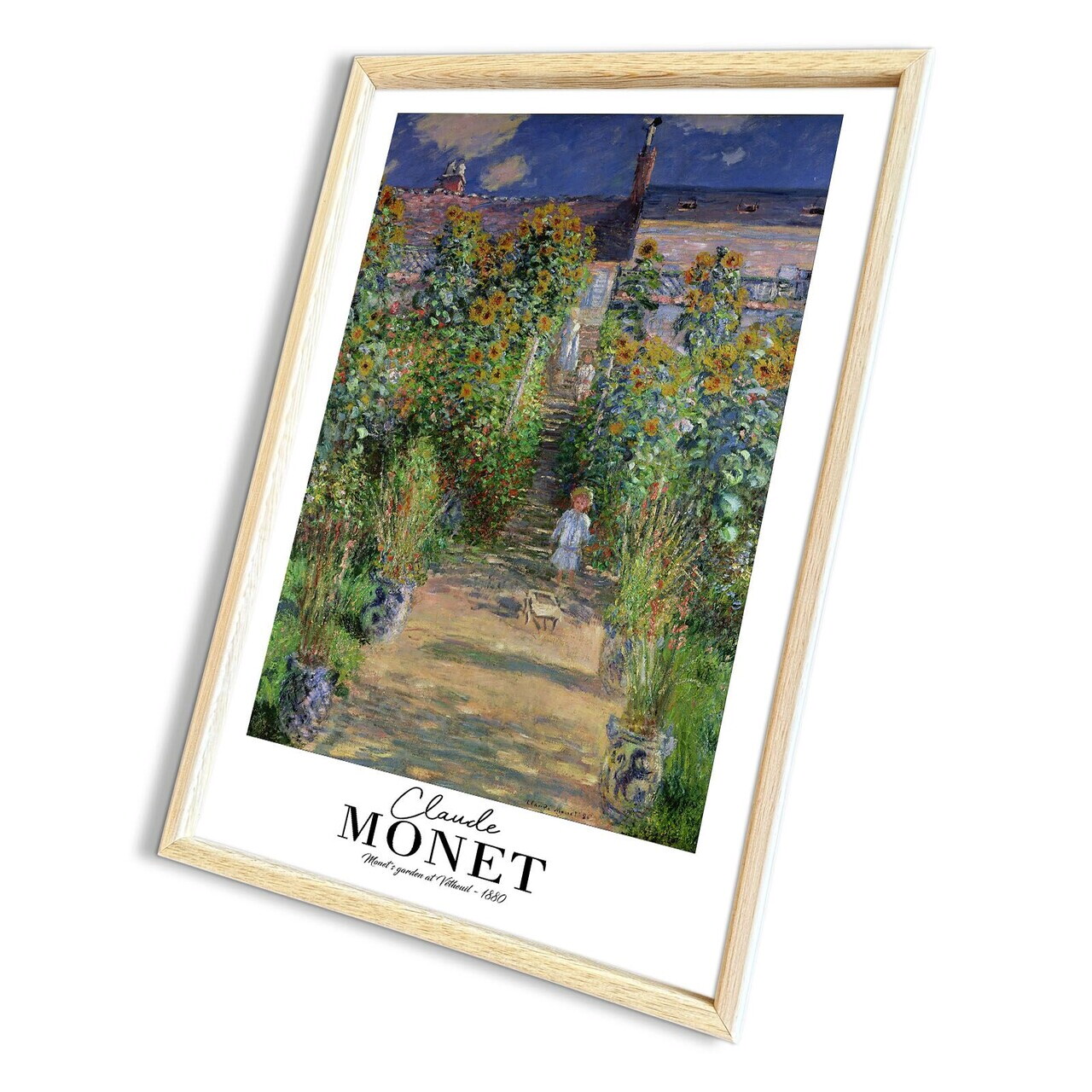 Tablou decorativ, 4262AHSMONET-014, Lemn masiv, Fundal: 100% MDF (Grosime: 2,7 mm), Multicolor - view 4