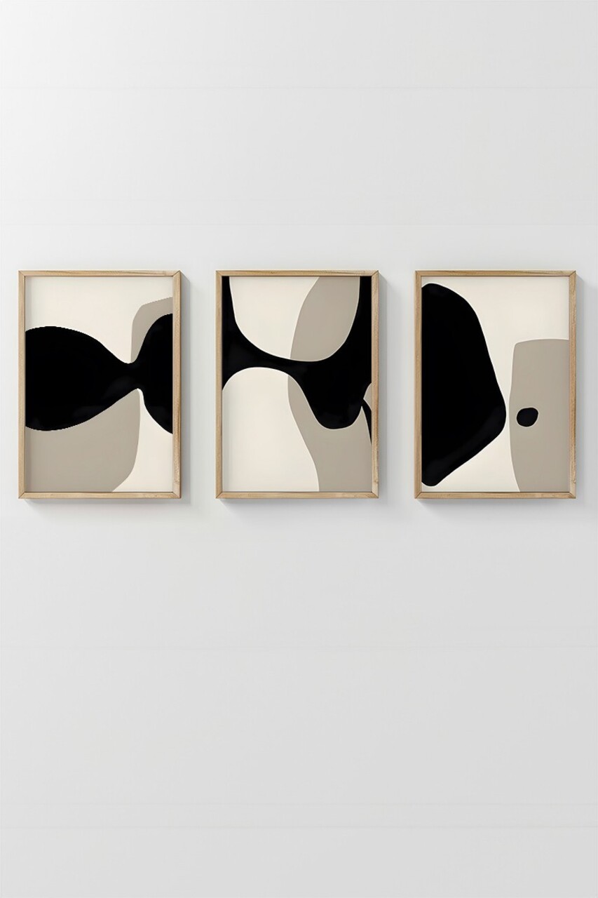 Set 3 tablouri decorative, Artsycllct35, MDF, Multicolor - view 3