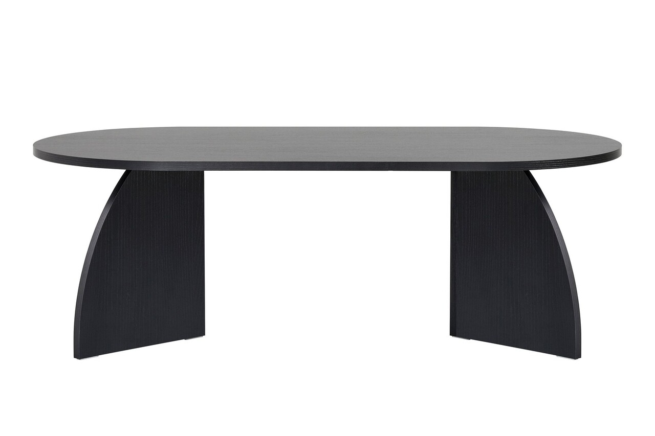 Masuta de cafea, Nordure, Melina, 120x40x60 cm, Negru - imagine 7