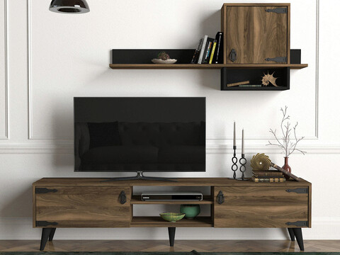 Comoda tv, tera home, anthes 1, pal, nuc / negru