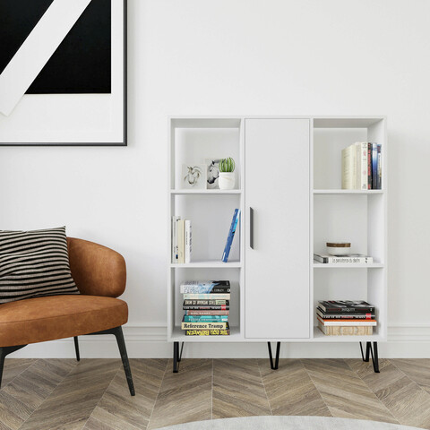 Corp biblioteca, Colman, Peoria, 120x25x141.6 cm, Alb Colman