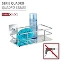 Polita pentru baie, Wenko, Turbo-Loc®, 24 x 10 x 14.5 cm, inox/plastic