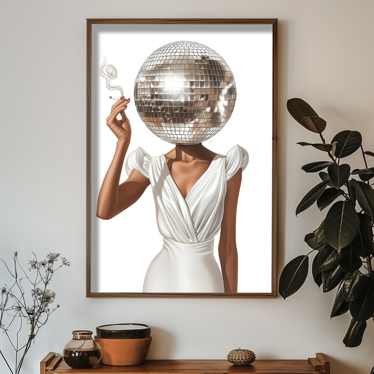 Tablou decorativ HUM081 Cadru: 100% MOLID Multicolor