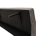 Canapea extensibila 3 locuri Success, Pakoworld, 190x80x84 cm, catifea, gri