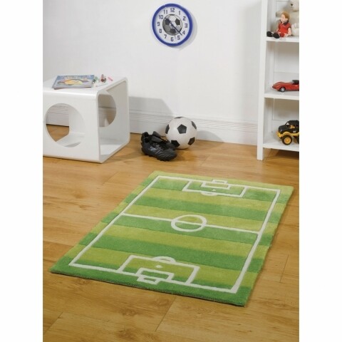 Covor Kiddy Play Football Pitch Green 70X100 cm