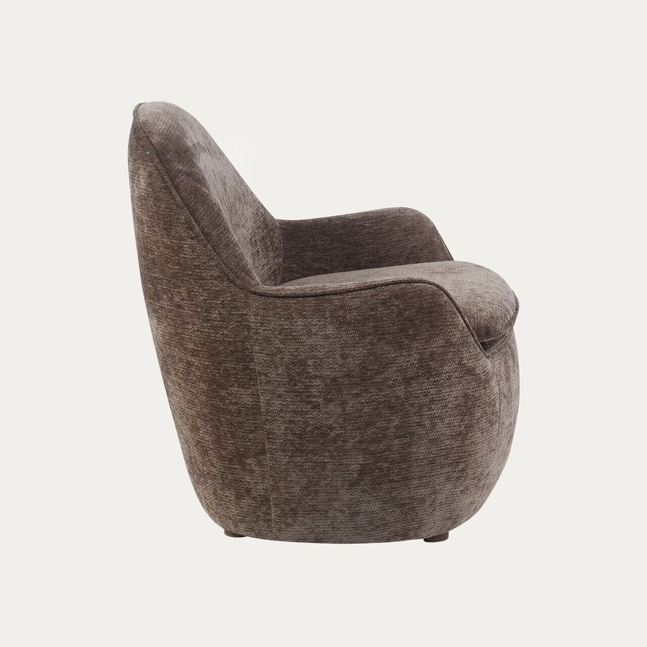 Fotoliu Sofiero, Homla, 74.5x72.5x75.5 cm, metal/poliester, maro inchis — imaginea 3