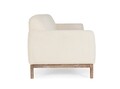 Canapea 3 locuri Detroit, Bizzotto, 232x87x82 cm, lemn de frasin/poliester Boucle, natural