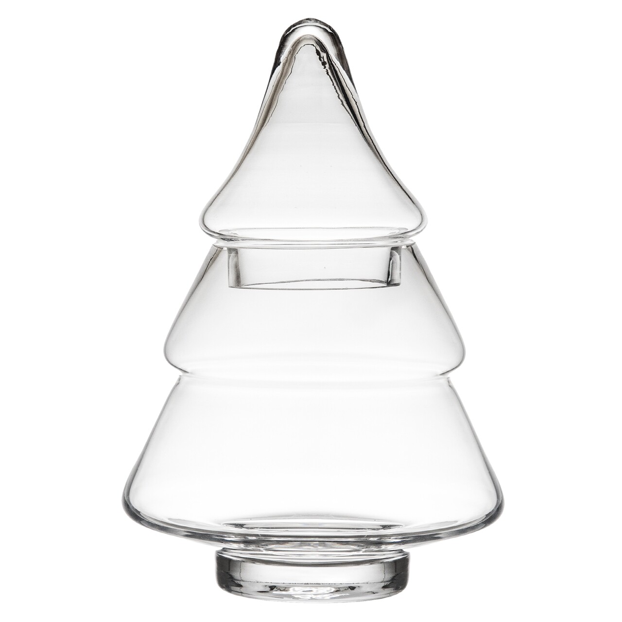 Recipient cu capac pentru biscuiti Tinsel, Homla, 25x39 cm, sticla, transparent - 2 | YEO