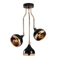 Lustra, Opviq, 892OPV1763, Metal, Negru/Cupru