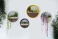 Decoratiune de perete, Cinquefoil, Metal, Fier, Galben / Negru / Alb