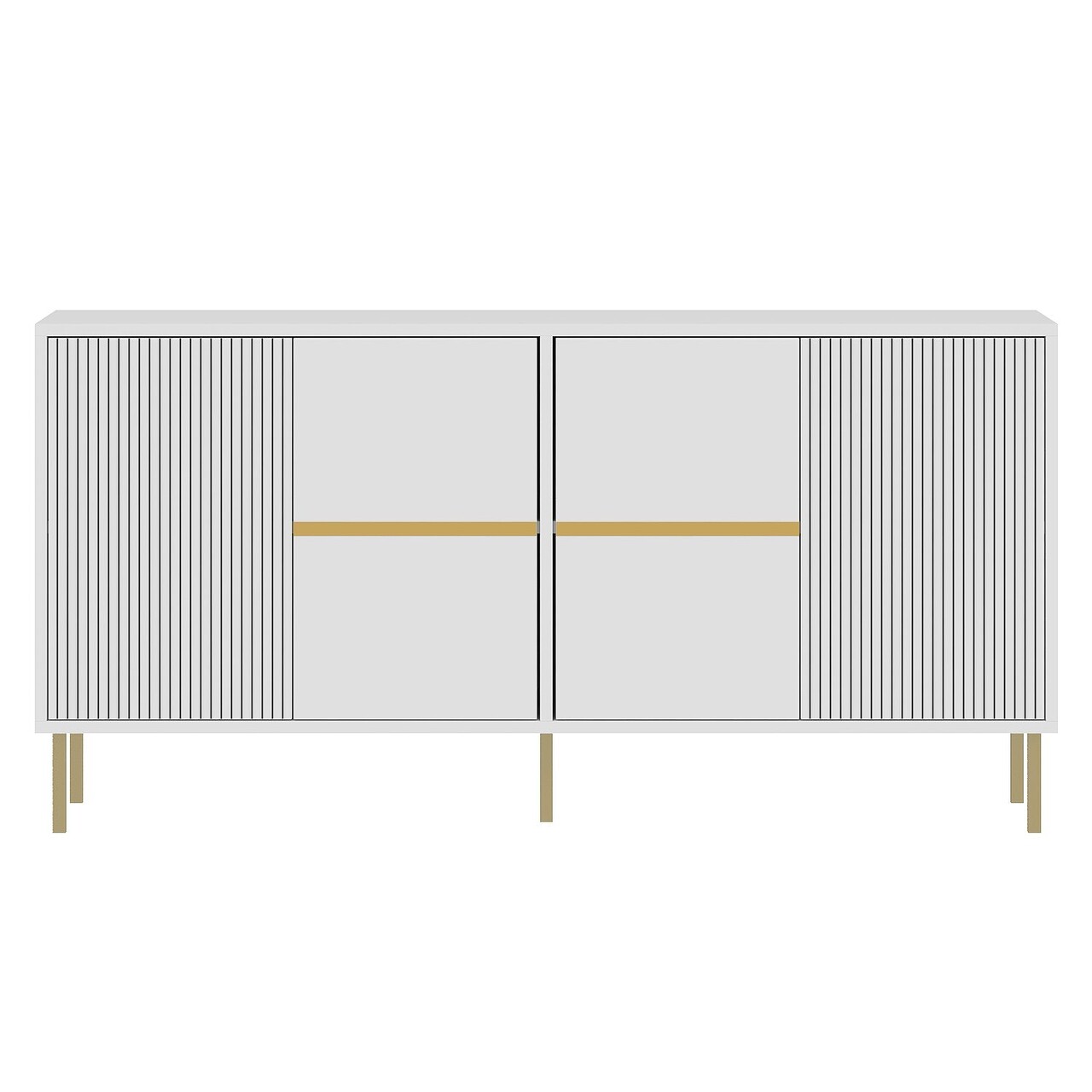 Consola, Odessa, Nedara, 150x75x36 cm, Alb - 2 | YEO