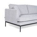 Coltar Pearl, Ndesign, 294x150x82 cm, lemn, gri