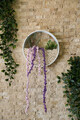 Decoratiune de perete, Beach Plum, Metal, Fier, Roz / Alb / Verde / Alb