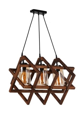 Candelabru, Luin, 8309-3, E27, 60 W, lemn/metal Iluminat