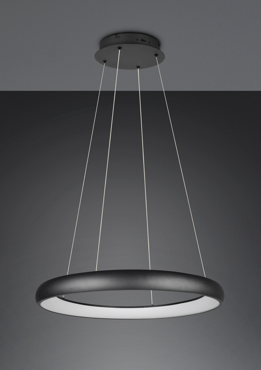 Lustra Cardona, TRIO, 75x150 cm, 59W, 1x SMD LED, metal, negru mat