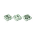Feliator legume cu 3 lame, Brabantia, Tasty+, 11.1x11.1x15.1 cm, plastic, verde jad