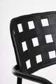 Scaun pentru gradina Clover, Bizzotto, 52x54x80 cm, otel tratat pentru exterior, negru