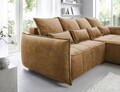 Coltar extensibil dreapta 4 locuri ELTAP, RT-45TOS, Campo, 265x196x88 cm, lemn/poliester, mustar