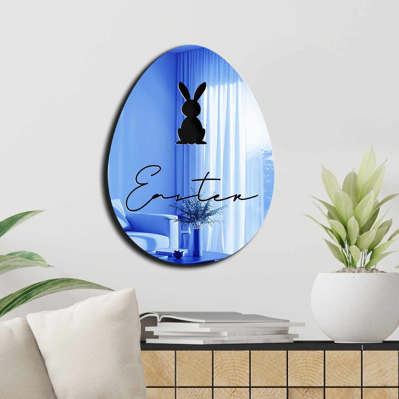 Oglinda decorativa, EAS006BLUE, Baza din 100% EVA (Grosime: 10 mm), Albastru — imaginea 3