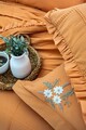 Set cuvertura de pat dubla 3 piese, Fiorella - Orange, Şaheser, 70% bumbac/30% poliester