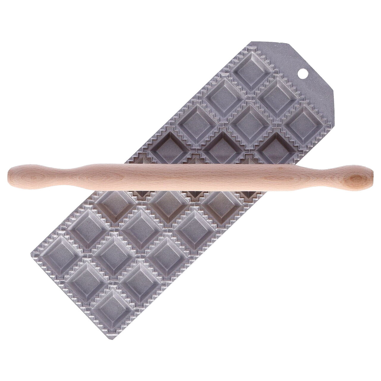 Forma 24 ravioli, cu facalet, 32 x 32 mm - Zokura - view 2