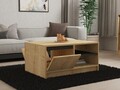 Masuta de cafea, Puqa Design, Sirek, 90x45x60 cm, PAL, Safir / Stejar / Antracit