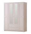 Dulap pentru haine, Rabi, Rb-186-03, 140x210x52 cm, Alb mat