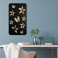 Decoratiune de perete, Yuhuan, Metal, Dimensiune: 40 x 1,5 x 70 cm, Negru