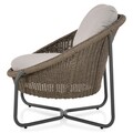 Fotoliu, Sun, L.89 l.85 H.76 cm, aluminiu, antracit/gri