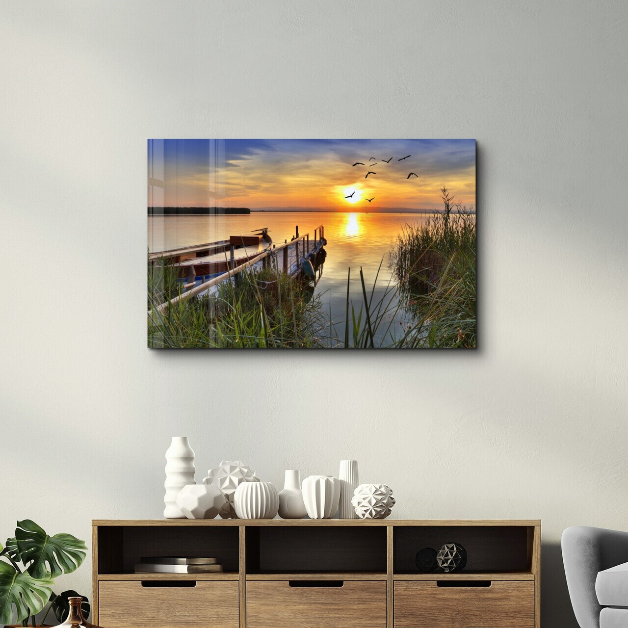 Tablou decorativ, OGLS-1164, Dimensiuni: 70 x 110 cm, Multicolor — imaginea 2